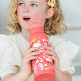 A Little Lovely Company Stainless Steel Water Bottle 500ml | Kids School Bottle