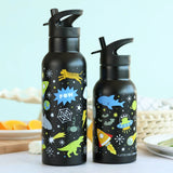 A Little Lovely Company Stainless Steel Water Bottle 500ml | Kids School Bottle