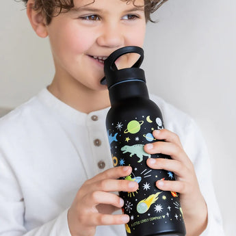 A Little Lovely Company Stainless Steel Water Bottle 500ml | Kids School Bottle