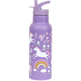 A Little Lovely Company Stainless Steel Water Bottle 500ml | Kids School Bottle