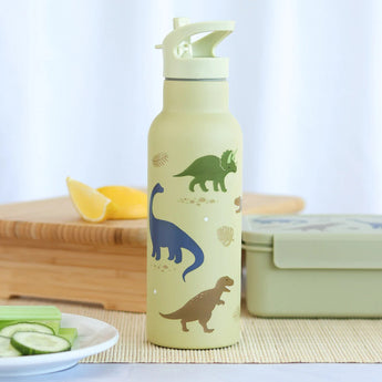 A Little Lovely Company Stainless Steel Water Bottle 500ml | Kids School Bottle