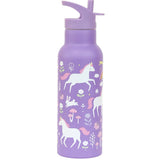 A Little Lovely Company Stainless Steel Water Bottle 500ml | Kids School Bottle