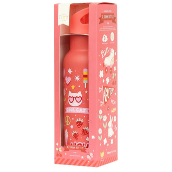 A Little Lovely Company Stainless Steel Water Bottle 500ml | Kids School Bottle