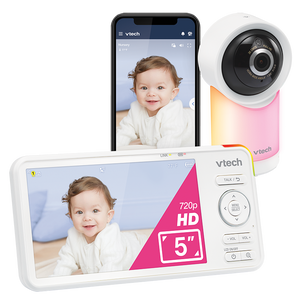 VTech - RM5766HD 5" Smart Wi-Fi 1080p Video Baby Monitor