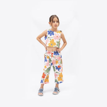 Abril Flores Mil Rela Maxi Flowers Set â€“ Top & Pants | Sets Girl