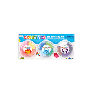 Creatibles DIY Air Dry Clay Kit - 15 PC Set