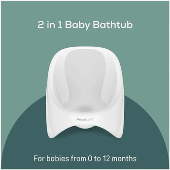 Angelcare 2 in 1 Baby Bathtub White