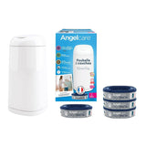 Angelcare Dress Up Nappy Bin Octagonal With Refills Bundle | Nursery Essential