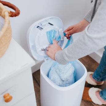 Angelcare Dress Up Nappy Bin Octagonal With Refills Bundle | Nursery Essential