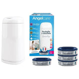 Angelcare Dress Up Nappy Bin Octagonal With Refills Bundle | Nursery Essential