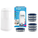 Angelcare Dress Up Nappy Bin Octagonal With Refills Bundle | Nursery Essential