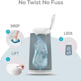 Angelcare Dress Up Nappy Pail Octagonal White | Diaper Disposal