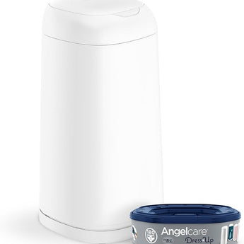 Angelcare Dress Up Nappy Pail Octagonal White | Diaper Disposal