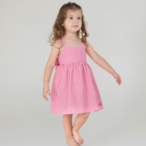 Picnic Print Girls Dress