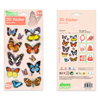 Avenir 3 D Stickers 10 Pack Whimsical Craft | Kids Activity