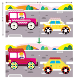 Avenir Create My First Story Book - Cars | Mosaic Junior Kit: Fun DIY Activity for Kids - Improve Coordination and Perception of Colors | Ideal gift for Kids 3+ - My Little Thieves