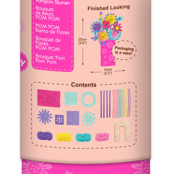 Avenir Pom Pom Bouquet Craft Kit For Kids | Av Craft