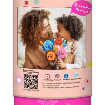 Avenir Pom Pom Bouquet Craft Kit For Kids | Av Craft