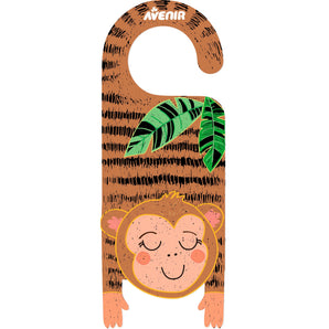 Avenir Scratch Art Animal Door Hangers - Multicolor