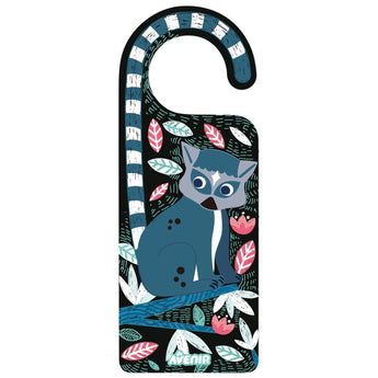Avenir Scratch Art Animal Door Hangers - Multicolor