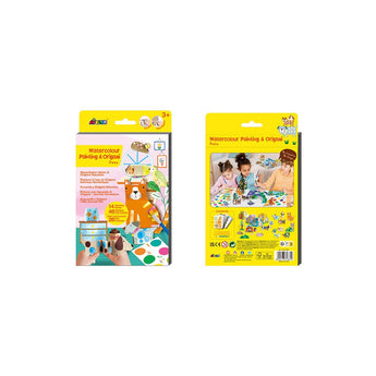 Avenir - Watercolour Painting & Origami - Dinos Multicolour | Encourage your child to be creative, great activity for rainy days, indoor play, travel and holidays | Ages 3+ - My Little Thieves