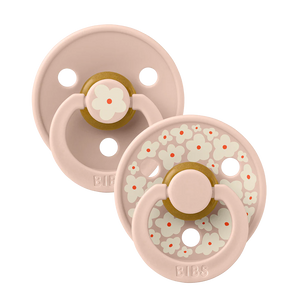 BIBS Pacifier Studio Colour 2 PACK Jasmine Latex Size 1 Blush Mix