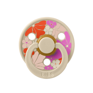 BIBS Pacifier Studio Colour 2 PACK Morning Bloom Latex Size 1 Vanilla Mix