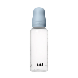 BIBS Baby Bottle Round Nipple Latex 1 Pack 270 Ml Medium Flow Ivory