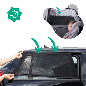 Badabulle Car Window Shades for Babies & Toddlers