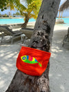 Orange Fish Beach towel pouch