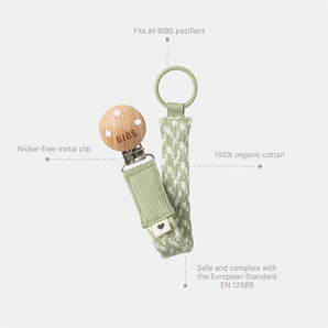 BIBS Eco-Friendly Pacifier Clip Ribbon for Kids and Babies