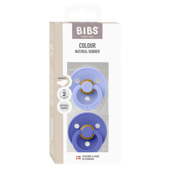 BIBS Colour Pacifier 2 Pack Latex