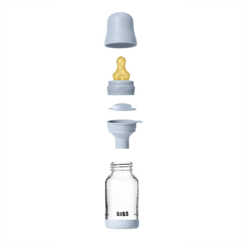 BIBS Glass Baby Bottle 120ml Slow Flow | Newborn Feeding