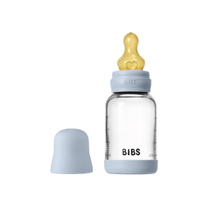 BIBS Glass Baby Bottle 120ml Slow Flow | Newborn Feeding