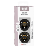 BIBS Pacifier Studio Colour 2 PACK Layl Latex -Black Gold
