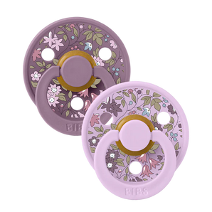 BIBS x Liberty 2 PACK Colour Chamomile Lawn Latex Size 1 Violet Sky Mix