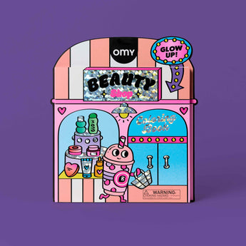 OMY Coloring Boutique Beauty Shop - colouring book shaped like a beauty store