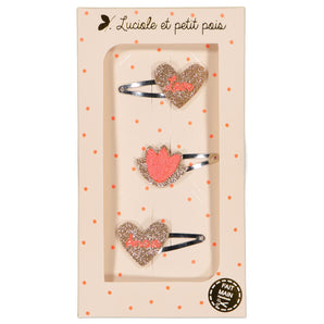 Les Trios Love Gift Set Elegant Trio Hair Clips Collection