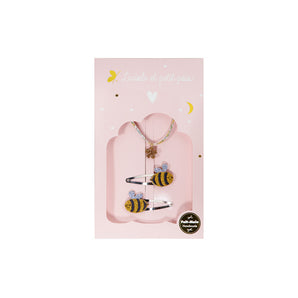 Gift Box Set with Hair Clips and Bracelets