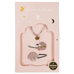 Luciole Et Petit Pois Gift Box Hair Clips & Bracelet Set
