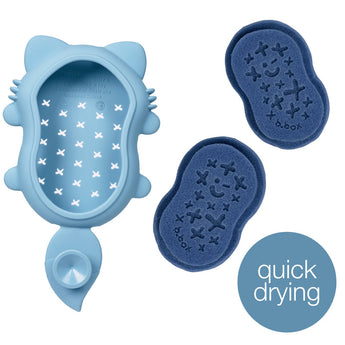 B.Box Baby Bath Brush | Soft Silicone Scrubber for Gentle Cleansing | Ergonomic Grip | Hygienic & Easy to Clean | Newborn+