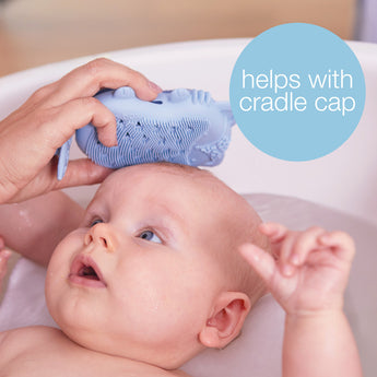 B.Box Baby Bath Brush | Soft Silicone Scrubber for Gentle Cleansing | Ergonomic Grip | Hygienic & Easy to Clean | Newborn+