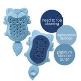 B.Box Baby Bath Brush | Soft Silicone Scrubber for Gentle Cleansing | Ergonomic Grip | Hygienic & Easy to Clean | Newborn+