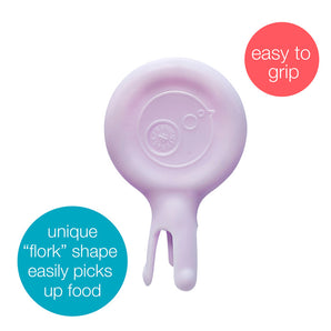 B.Box Mini Flork – 3 Pack | Toddler Training Utensil for Self-Feeding | Soft, Safe, and Reusable | Fun Mealtime Essential | 3pcs Set