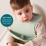B.Box Silicone Bib | Stay Open Catcher | Rolls for Travel