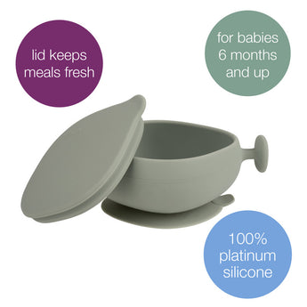 B.Box Silicone Bowl + Lid for Babies and Toddlers
