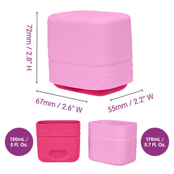 B.Box Silicone Snack Cups Reusable Food Meal Prep Container