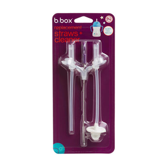B.Box Sippy Cup Replacement Straw Pack: Includes 1 Replacement Straw with Weight, 1 Cleaning Brush, Fits b.box Sippy Cups