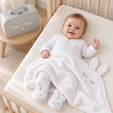 LIVLY Sleeping Cutie Footie & Blanket Gift Set – Grey Box