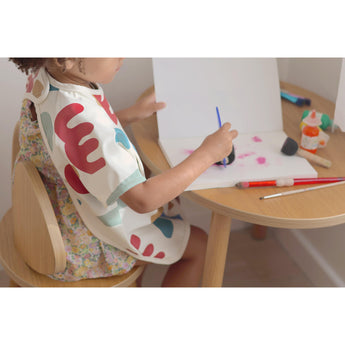 Beaba 2 In 1 Bib With Removable Sleeves | Full Coverage Mealtime Protection